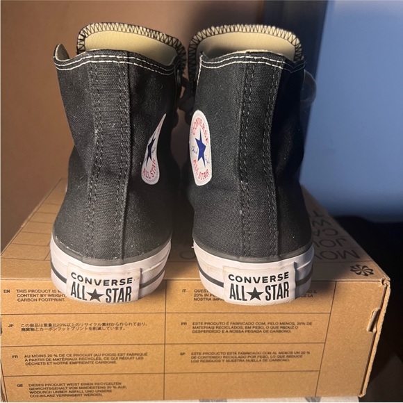 Converse Black and White High Tops chuck taylor shoes - Picture 5 of 8